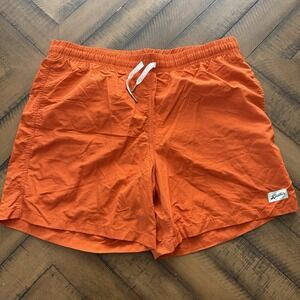 Bather Swim Trunks Men Large Burnt Orange Shorts Beach Pool